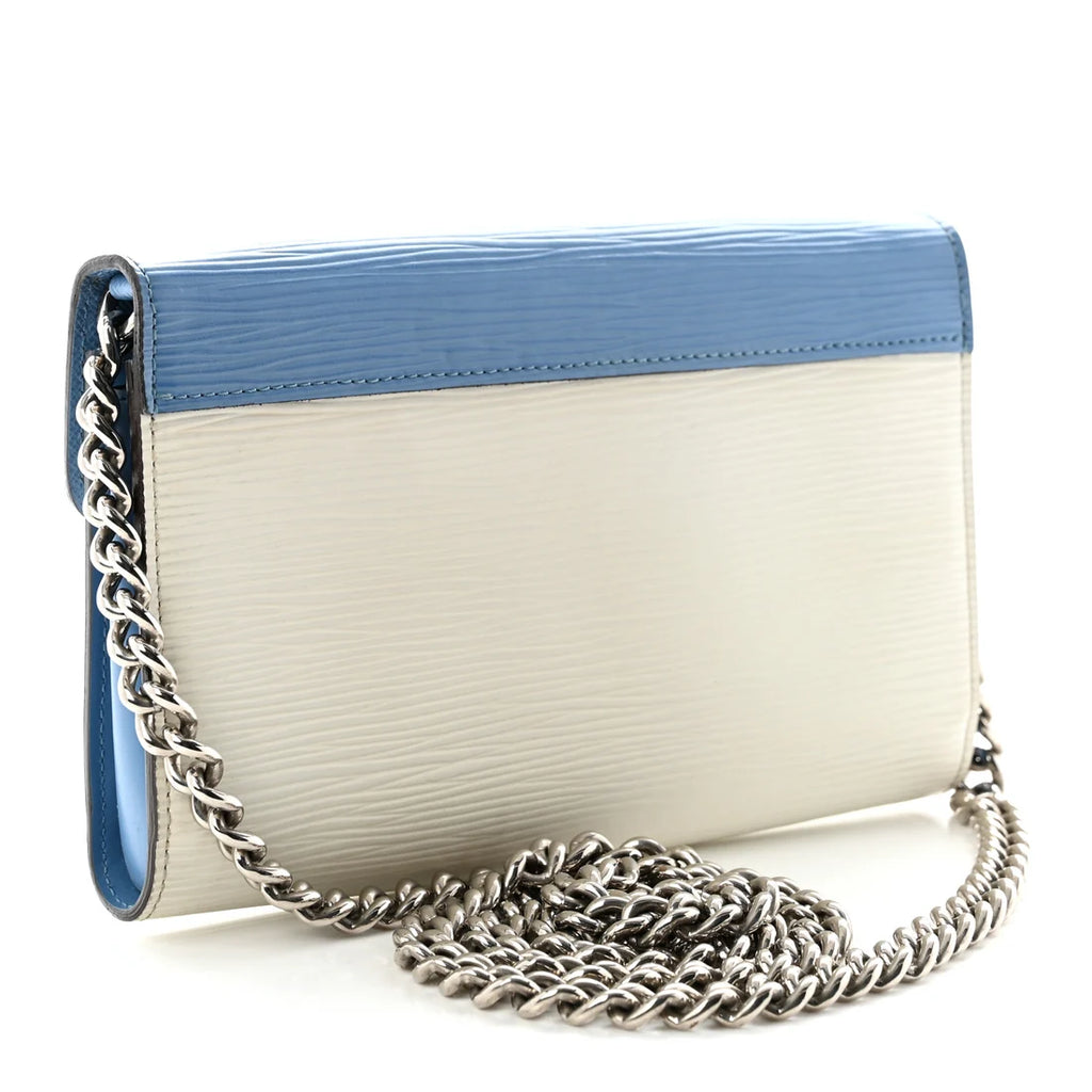 Louis Vuitton Bicolor Epi Tribal Mask Wallet on a Chain with Silver Hardware