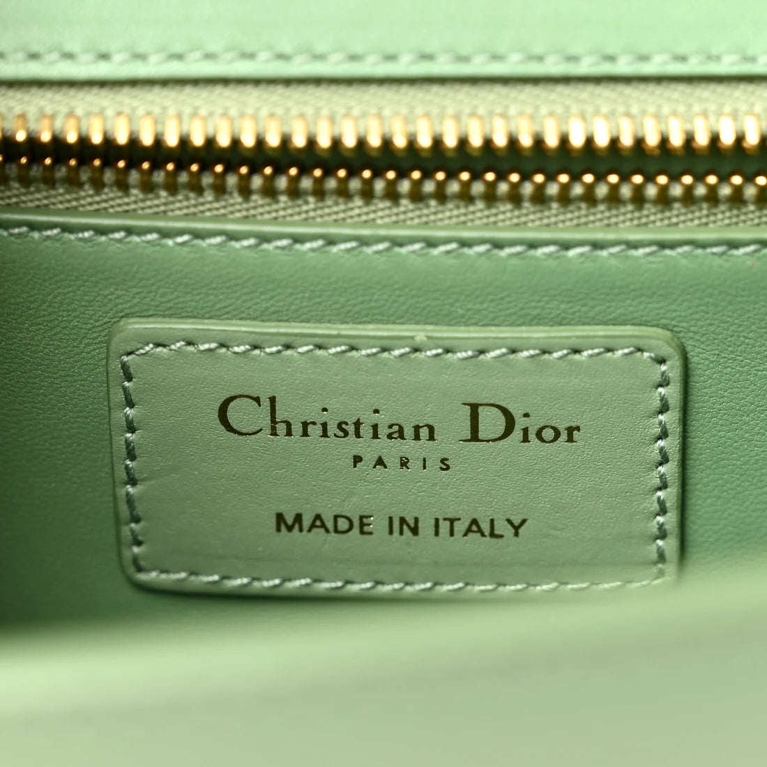 Christian Dior Smooth Calfskin 30 Montaigne Flap Bag Mint Green