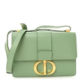 Christian Dior Smooth Calfskin 30 Montaigne Flap Bag Mint Green