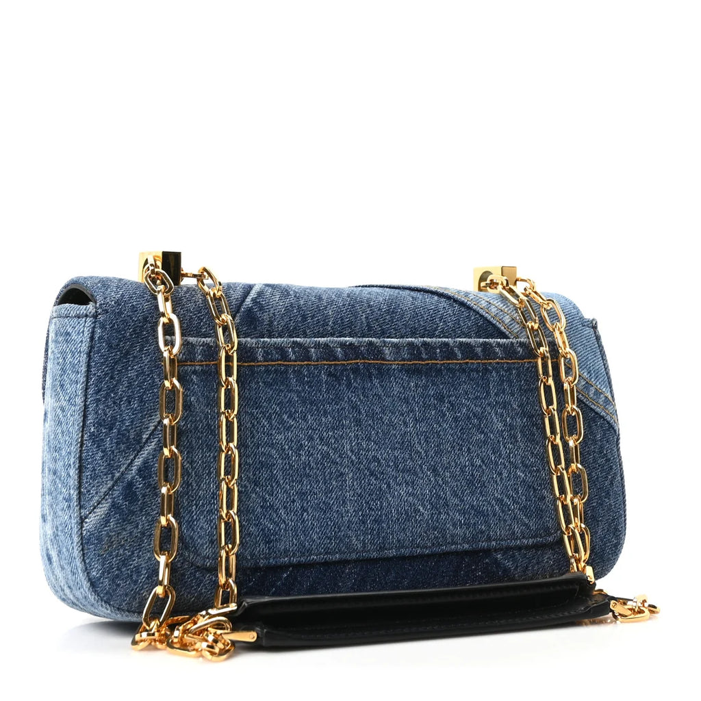 Tom Ford Denim 001 Medium Shoulder Bag Blue
